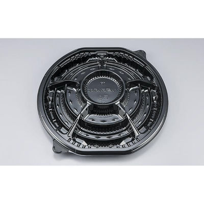 シーピー化成 オードブル容器 NU盛ブル丸30 黒 本体 0393830000525 1ケース(200個(10個×20)（直送品）
