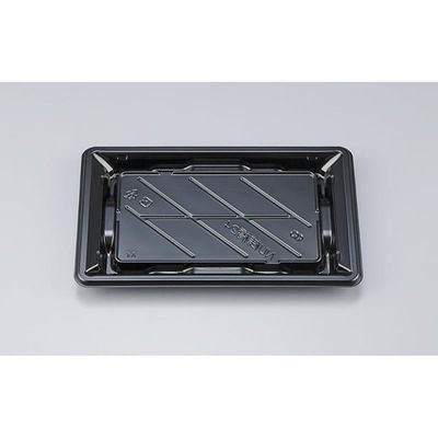 シーピー化成 寿司容器 NU桟橋24 黒 本体 0394024000525 1ケース(900個(50個×18)（直送品）