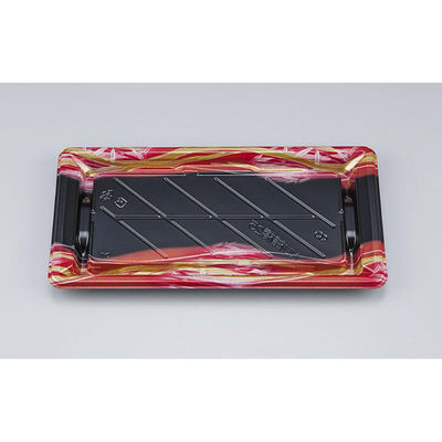 シーピー化成 寿司容器 NU桟橋25 そよ風赤 本体 0394025008075 1ケース(800個(50個×16)（直送品）