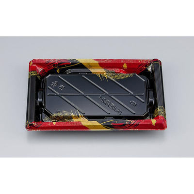 シーピー化成 寿司容器 NU匠角24 華海赤 本体 039412400A025 1ケース(600個(50個×12)（直送品）