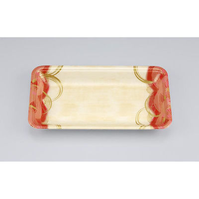 シーピー化成 発泡トレー 新LQ14-25 波瓦赤 055171425A590 1ケース(1500個(100個×15)（直送品）