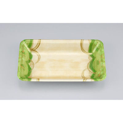 シーピー化成 発泡トレー 新LQ15-33 波瓦緑 055171533A620 1ケース(1200個(100個×12)（直送品）