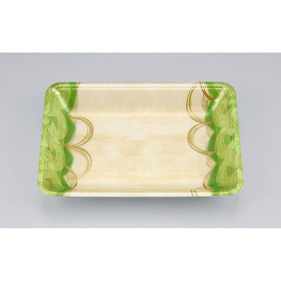 シーピー化成 発泡トレー 新LQ18-33 波瓦緑 055171833A620 1ケース(900個(100個×9)（直送品）