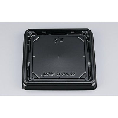 シーピー化成 寿司容器 UFハカマ板33 黒 本体 0597133000525 1ケース(600個(50個×12)（直送品）