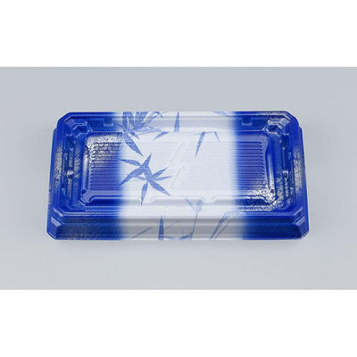 シーピー化成 寿司容器 UFハカマ板段2 すず葉青 本体 0597202009805 1ケース(800個(50個×16)（直送品）