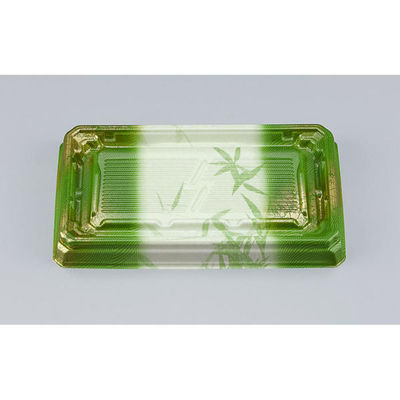 シーピー化成 寿司容器 UFハカマ板段2 すず葉緑 本体 0597202009815 1ケース(800個(50個×16)（直送品）