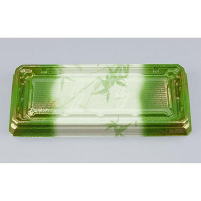 シーピー化成 寿司容器 UFハカマ板段3 すず葉緑 本体 0597203009815 1ケース(800個(50個×16)（直送品）