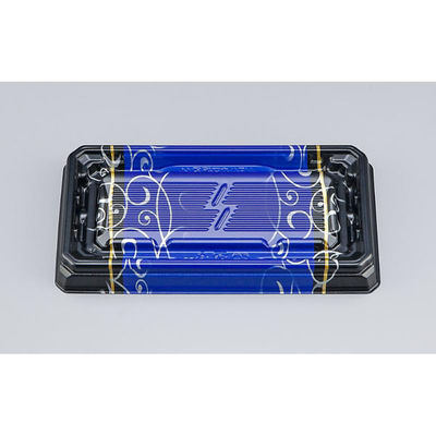 シーピー化成 寿司容器 UFハカマ板段14 みつる青 本体 0597214008955 1ケース(1000個(50個×20)（直送品）