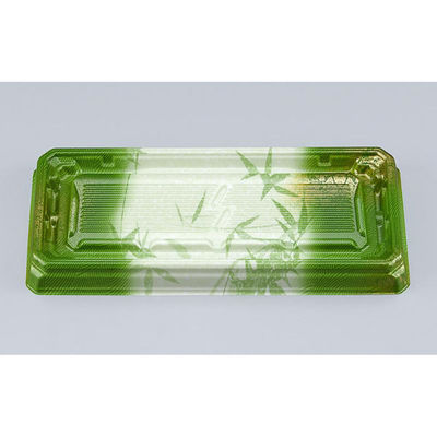 シーピー化成 寿司容器 UFハカマ板段15 すず葉緑 本体 0597215009815 1ケース(1000個(50個×20)（直送品）