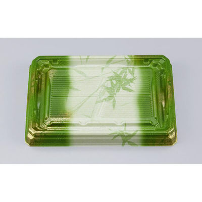 シーピー化成 寿司容器 UFハカマ板段24 すず葉緑 本体 0597224009815 1ケース(600個(50個×12)（直送品）