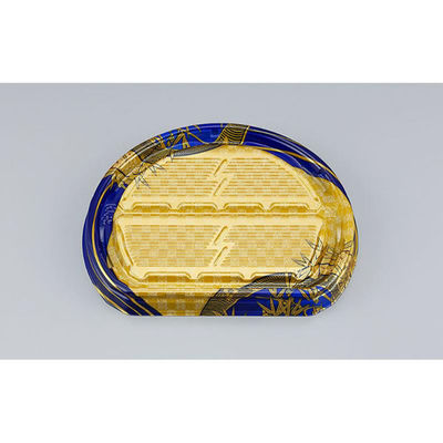 シーピー化成 寿司容器 UFハカマ板半月段3 上弦紺 本体 0597303009835 1ケース(600個(50個×12)（直送品）