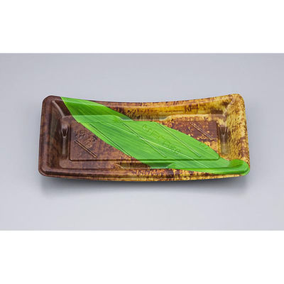 シーピー化成 寿司容器 BS海峡皿14 陶笹 本体 0690714002615 1ケース(1200個(50個×24)（直送品）