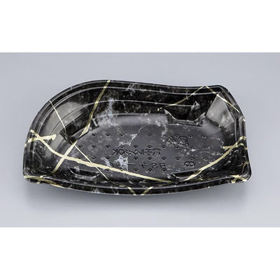 シーピー化成 刺身容器 BS与一30 岩瀬黒 本体(N) 0691930002245 1ケース(800個(50個×16)（直送品）