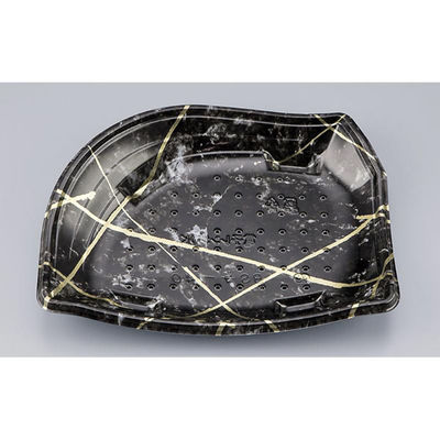 シーピー化成 刺身容器 BS与一40 岩瀬黒 本体(N) 0691940002245 1ケース(600個(50個×12)（直送品）