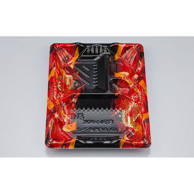 シーピー化成 弁当容器 BF恵味7-2 短冊赤 本体(N) 0745807028265 1ケース(800個(50個×16)（直送品）