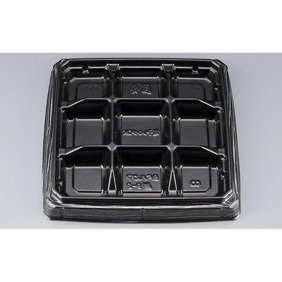シーピー化成 弁当容器 BFハカマ膳9-2 黒板目 本体(N) 0746109026235 1ケース(400個(50個×8)（直送品）