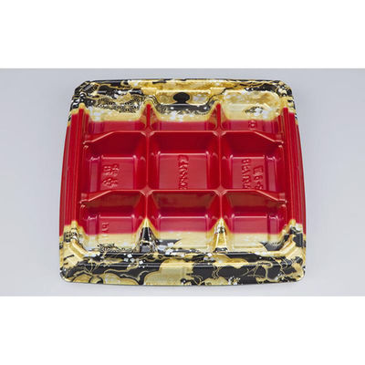 シーピー化成 弁当容器 BFハカマ膳9-2 国風赤 本体(N) 0746109028935 1ケース(400個(50個×8)（直送品）