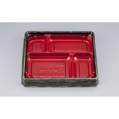 シーピー化成 弁当容器 BFハカマ集膳6-2 金板目 本体(N) 0748206023255 1ケース(600個(50個×12)（直送品）