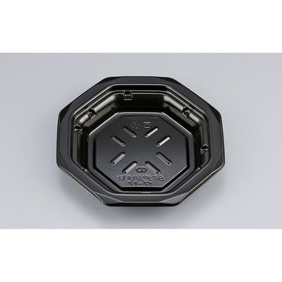 シーピー化成 惣菜容器 BFデリハチ17-17 黒 本体 0774171700525 1ケース(900個(50個×18)（直送品）