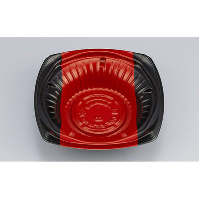 シーピー化成 どんぶり容器 CBFまど味16 ボーダ赤 本体 0A0011600A535 1ケース(900個(50個×18)（直送品）