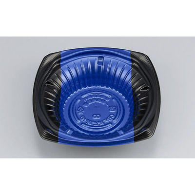 シーピー化成 どんぶり容器 CBFまど味16 ボーダ青 本体 0A0011600A545 1ケース(900個(50個×18)（直送品）