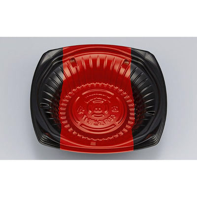 シーピー化成 どんぶり容器 CBFまど味17 ボーダ赤 本体 0A0011700A535 1ケース(900個(50個×18)（直送品）