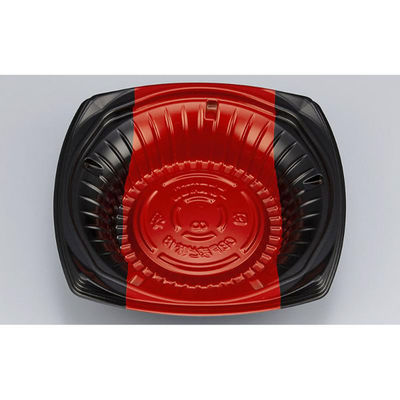 シーピー化成 どんぶり容器 CBFまど味18 ボーダ赤 本体 0A0011800A535 1ケース(900個(50個×18)（直送品）