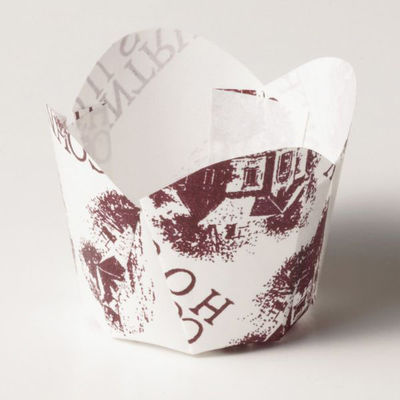 天満紙器 ケーキトレー M304 チューリップカップ(ハウス 白) 2620002 1ケース(3000個(100個×30)（直送品）