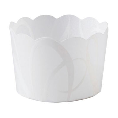 天満紙器 ケーキトレー CK62 ホワイティミニカップ(ホワイトライン) 2644062 1ケース(1500個(100個×15)（直送品）