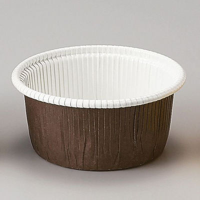 天満紙器 ケーキカップ CR-42 カールカップ 茶 2690061 1ケース(2000個(100個×20)（直送品）