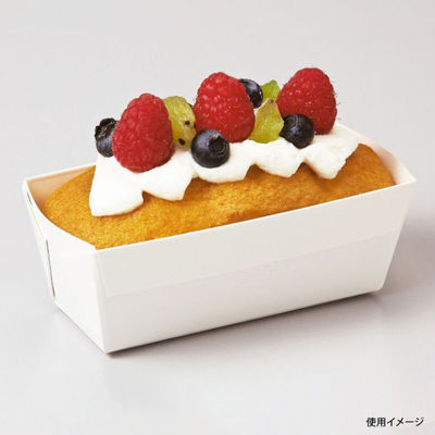 天満紙器 ケーキトレー BT81 ダブルミニパウンドトレー(白無地) 3800331 1ケース(1000個(50個×20)（直送品）