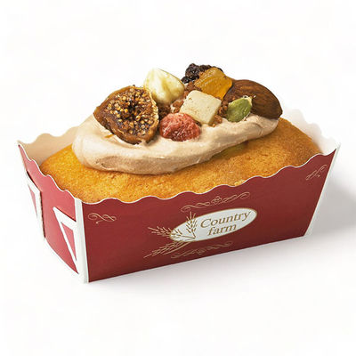 天満紙器 ケーキトレー BT64 ミニパウンドトレー(パウンド小麦) 3800302 1ケース(2000個(50個×40)（直送品）