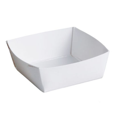 天満紙器 試食皿 試食用ペーパートレー 45×45 3802901 1ケース(4000個(200個×20)（直送品）