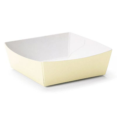 天満紙器 ケーキトレー PC-01 カラーココット(バニラ) 3850401 1ケース(500個(50個×10)（直送品）