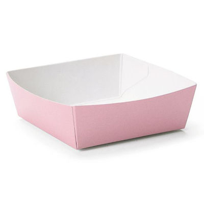 天満紙器 ケーキトレー PC-03 カラーココット(タヒチローズ) 3850403 1ケース(500個(50個×10)（直送品）