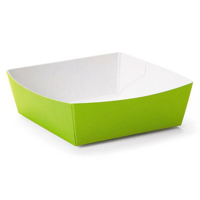 天満紙器 ケーキトレー PC-12 カラーココット(リーフグリーン) 3850412 1ケース(500個(50個×10)（直送品）