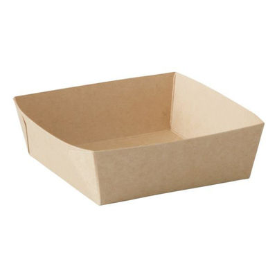 天満紙器 ケーキトレー BT8732 クラフトベーキングトレー(茶無地) 4798732 1ケース(1000個(50個×20)（直送品）