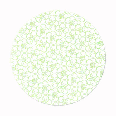 九州紙工 HANAシリーズコースター梅クッション紙丸型(90×90mm 厚み1mm) CO-2 1ケース(5000個(100個×50)（直送品）