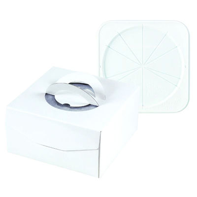 ヤマニパッケージ ケーキ箱 デコホワイト150 7号 CLトレー付 DE-174B 1ケース(100個(1個×100)（直送品）