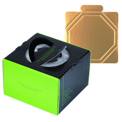 ヤマニパッケージ ケーキ箱 ラグジュデコ6号(金台紙付) DE-182T 1ケース(100個(1個×100)（直送品）