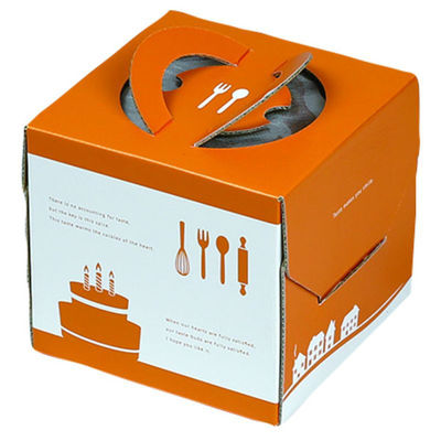 ヤマニパッケージ ケーキ箱 ソレイユデコ135 4号 DE-190 1ケース(100個(25個×4)（直送品）