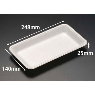 リスパック 発泡トレー J-25-14T(S) 白 FGPC341 1ケース(1200個(100個×12)（直送品）