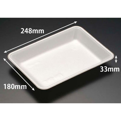 リスパック 発泡トレー J-25-18U(S) 白 FGPC391 1ケース(900個(100個×9)（直送品）