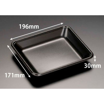 リスパック 発泡トレー J-20-17F 黒 FLFG298 1ケース(1600個(100個×16)（直送品）