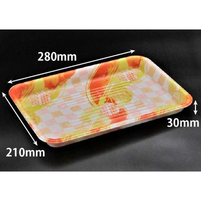 リスパック 発泡トレー GP550 めい赤 FLGP780 1ケース(600個(50個×12)（直送品）