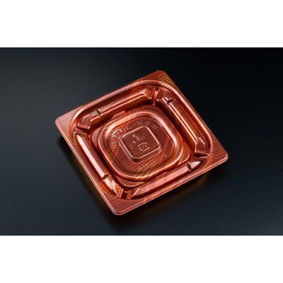 リスパック 惣菜容器 バイオカップ 優枠 11-11B ルミナスレッド PABH005 1ケース(1500個(50個×30)（直送品）