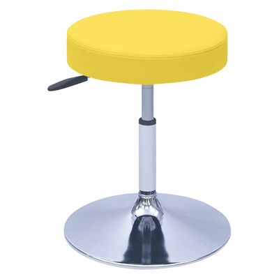 【軒先渡し】高田ベッド G型クランケチェアー Φ390mm 24989700 ビニルレザーイエロー TB-1562-02(H420-530) 1台（直送品）