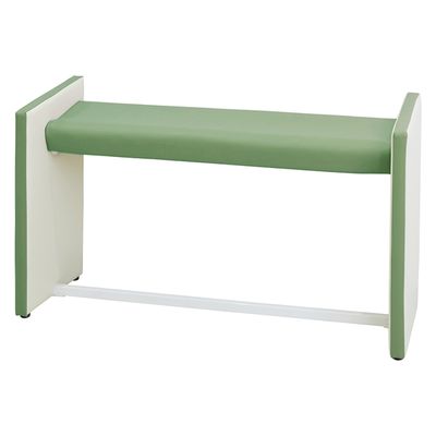 【軒先渡し】マツヨシ 待合室用ハイチェア W1500mm 25329602 カーキグリーン MY-MHH15(W1500MM)（直送品）