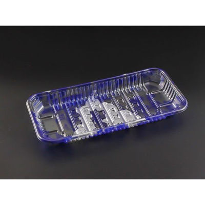 リスパック 透明トレー バイオPET AC-25-12T みぞれ青 FSFV856 1ケース(900個(100個（直送品）