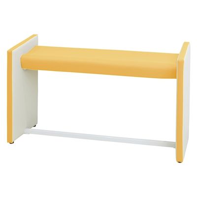 【軒先渡し】マツヨシ 待合室用ハイチェア W1500mm 25329602 マスタードイエロー MY-MHH15(W1500MM)（直送品）